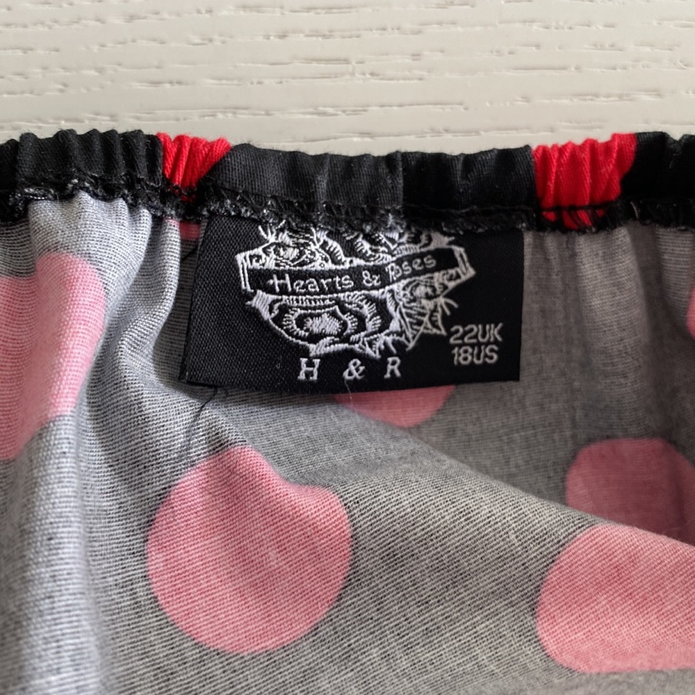 🐈‍⬛ Hearts & Roses Polka Dot Swing Dress - Picture 9 of 13